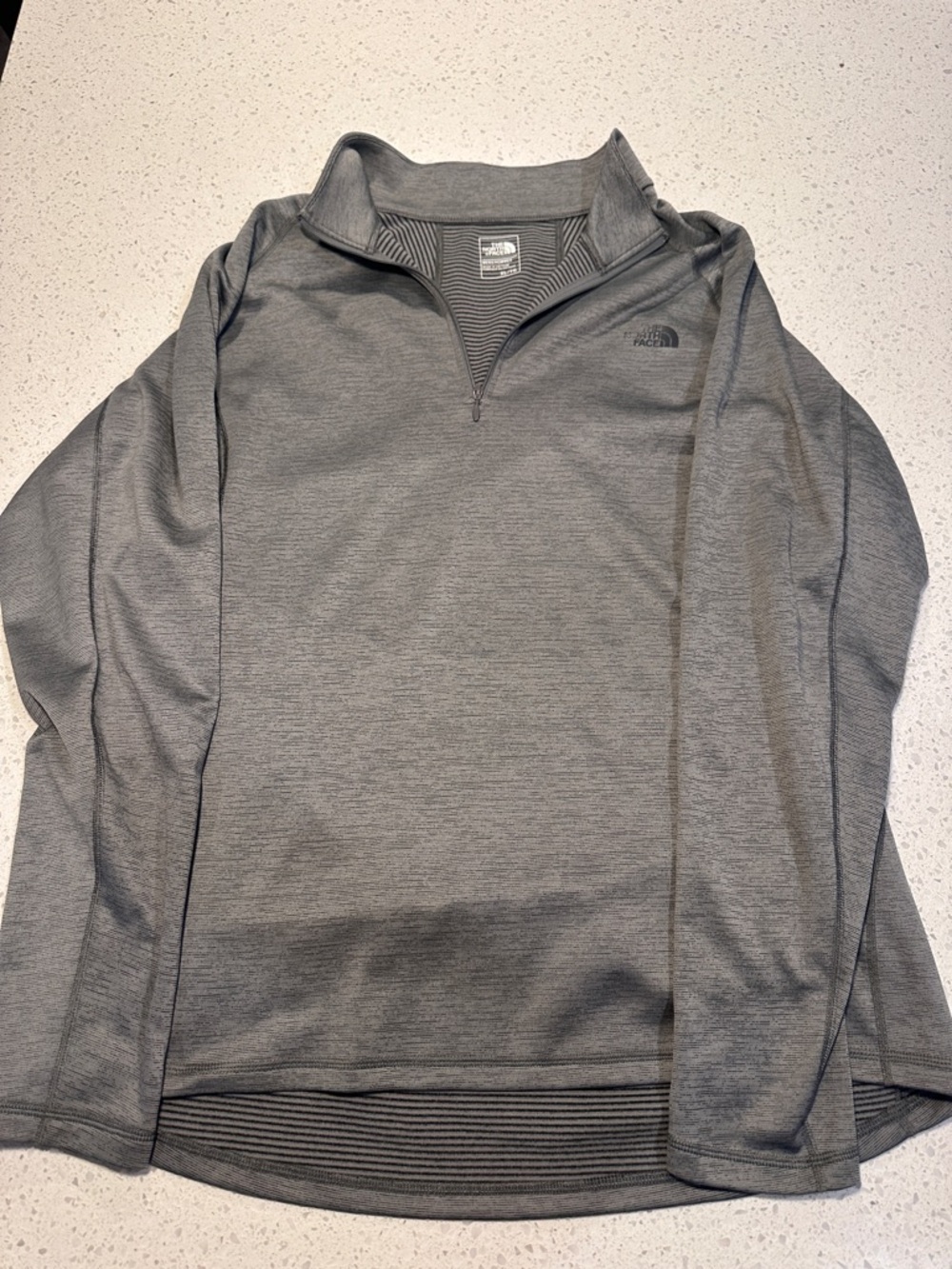 The North Face Heather Gray 1/4 Zip Pullover